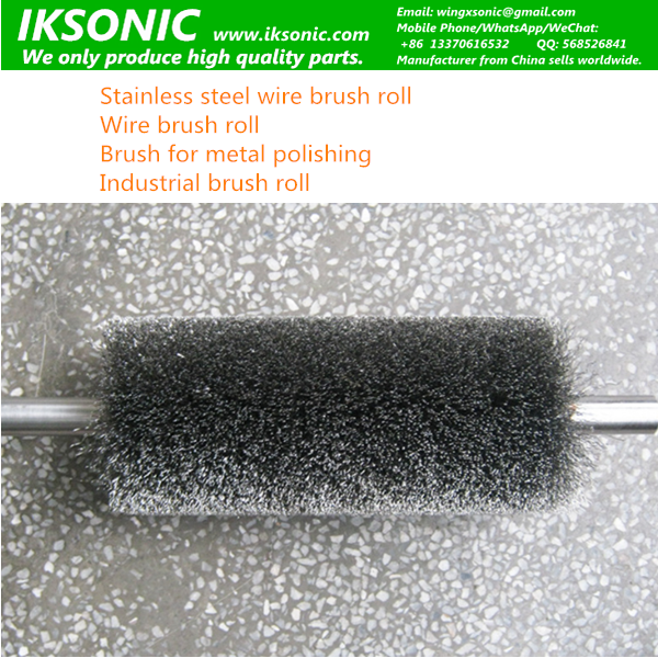 Industrial Stainless steel wire brush roll metal polishing