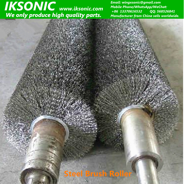 Industrial Stainless steel wire brushes roll metal polishing