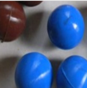 color solid rubber ball from iksonic