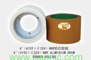 6-INCH-NBR-with-Aluminium-core-hub-RUBBER-ROLLER-FROM-factory IKSONIC