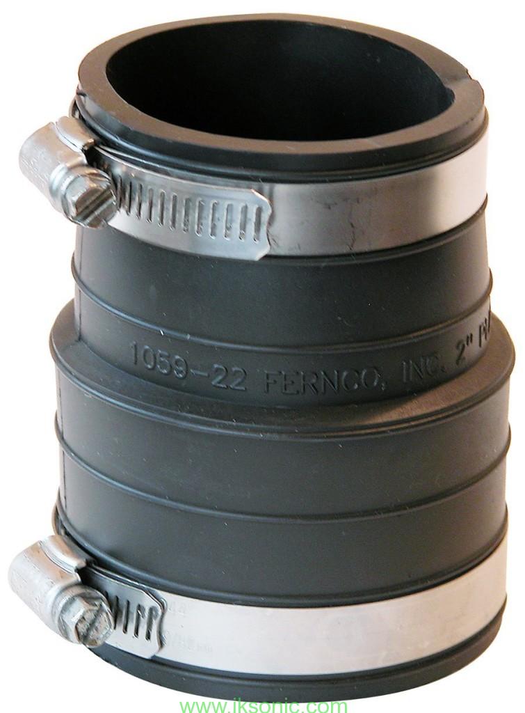 China factory iksoni.com Fernco P1059-44 4-Inch by 4-Inch Rubber Flexible Coupling Repair Fitting