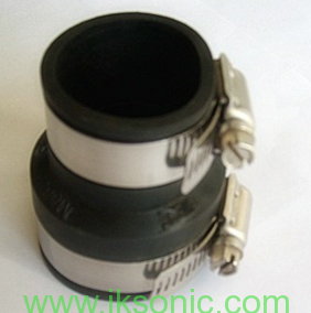 rubber coupling for 2 sizes pvc pipe flexible joint