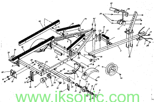 Drawing of BOAT TRAILER Diagram and Parts List for SEARS Boat-Accessory-Parts model china supplier