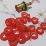 Tap valve quick opening of food-grade silicone ring gasket washer flat washer, valve fittings, o ring seal, rubber gasket seal red and blue seal