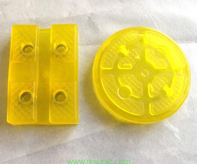 yellow colored polyurethane pads for Car Lift