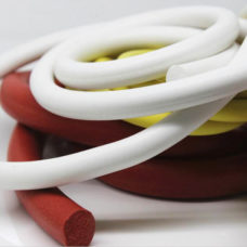 foam rubber cord silicone sponge seal strip Factory custom FDA test certificated silicone foam cord strip white silicone foam seal strip round