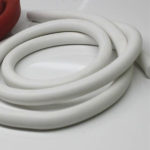 Factory food grade slicone rubber custom silicone foam cord strip white silicone foam seal strip round