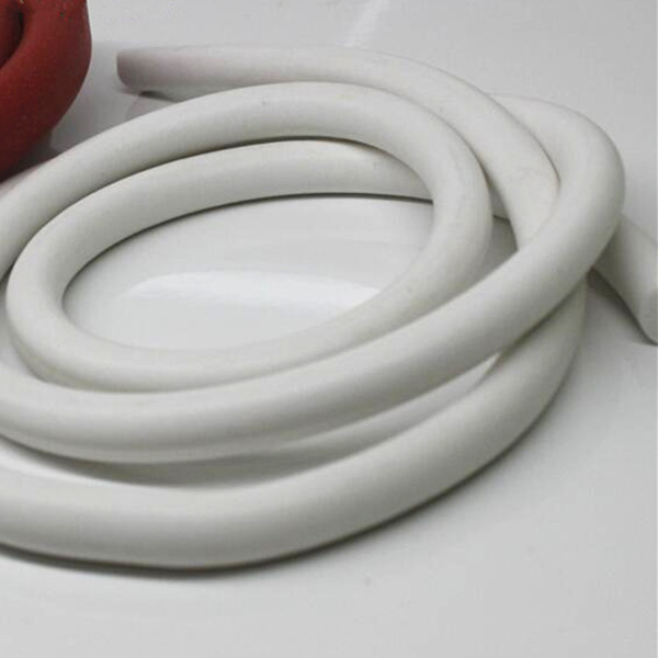 Factory food grade slicone rubber custom silicone foam cord strip white silicone foam seal strip round rubber o ring cord gasket
