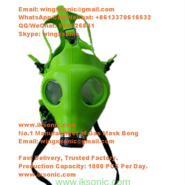 Bigstone Silicone Gas Mask Hookah Bong – Protective Mask Smoking Set