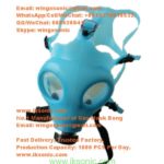 Light BLue Color 306 Luminous Type Glows in the Dark smoking mask bong for sale smoke face mask water pipe gas mask bong