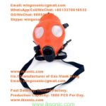Orange Color smoking mask bong for sale smoke face mask water pipe gas mask bong
