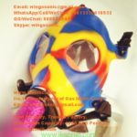 Rainbow 2nd type Mixed Colors smoking mask bong for sale smoke face mask water pipe gas mask bong