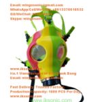 Rainbow 5th type Mixed Colors Code Yellow803 smoking mask bong for sale smoke face mask water pipe gas mask bong