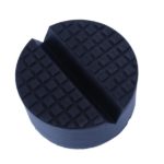 round rubber jack pad with slot v groove for floor jack