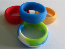 colored silicone wedding ring