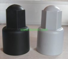 Black PVC plastic bolt cover factory direct PE PVC protective cap nuts cap nuts pp bolt cover
