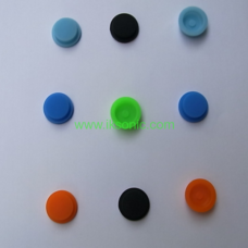 Red silicone rubber cap button for flashlight