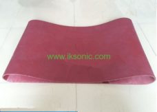 Heat Resistant Silicone Conveyor Belt Supplier red food grade belt conveyor belt manufactuer plastic bag machine