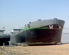 Pneumatic high pressure air bags used for launching ships. ... Ship launching air-bags are also known as inflatable marine airbags, roller bags