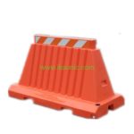 Stackable Plastic road traffic barrier filled water barriers folded road safety red band