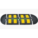 china manufacturer speed bump 50mm width  traffic safety rubber yellow