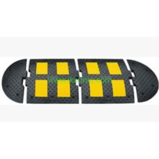 china manufacturer speed bump 50mm width traffic safety rubber yellow black