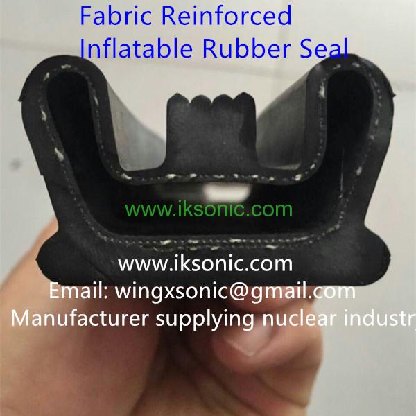 fabric reinforced inflatable rubber seal EPDM door air seal inflatable seal bladder