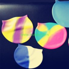 silicone rubber cap swimming girl school silicone swim caps rubber swimming cap