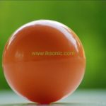 solid slicone rubber ball with hole plastic ball smooth dog  toy ball