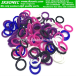 Colored silicone rubber band for decoration