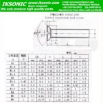 DIN963 screw bolt thread standard IKSONIC factory