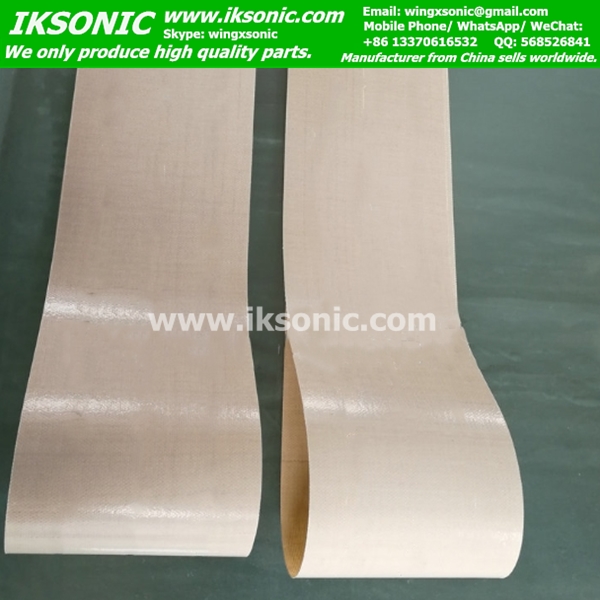 PTFE belt Kevlar mesh core high temperature belt iksonic