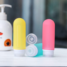 silicone Travel sub-bottle set Amazon lotion bottle 4-in-1 china manufacturer 89ML food grade wish, amazon