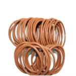 brown Custom fluoroelastomer FKM Viton rubber o-ring high temperature 350 celsius degree