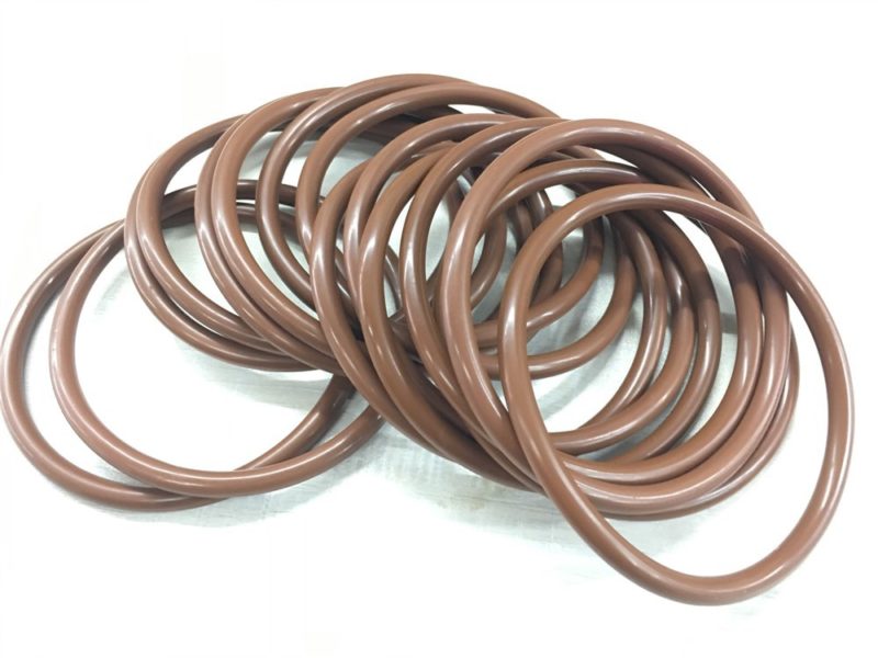 brown Custom fluoroelastomer FKM Viton rubber o-ring high temperature 390 celsius degree
