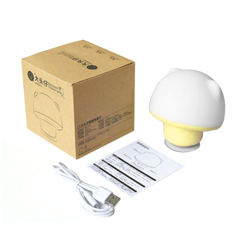 OEM brand amazon factory Colorful Silicone Sucker Lamp LED Night Light Rechargeable Touch Sensor Light