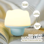 amazon factory Colorful Silicone Sucker Lamp LED Night Light Rechargeable Touch Sensor Light
