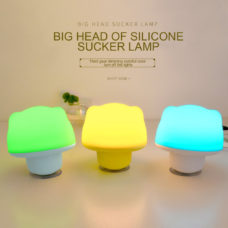Colorful Silicone Sucker Lamp LED Night Light Rechargeable