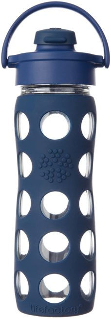 OEM factory Silicone Sleeve Glass Water Bottle BPA-Free Rubber