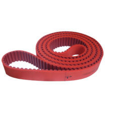 red rubber seamless endless PU Timing belt AT20 polyurethane industrial transmission belt factory custom teeth