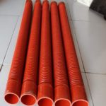 Steel wire corrugated silicone tube, intercooler connection silicone pipe