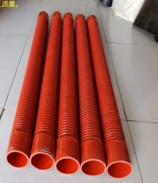 Steel wire corrugated silicone tube, intercooler connection silicone pipe