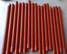 Steel wire corrugated silicone tube fabric inserted reinforced, intercooler connection silicone pipe