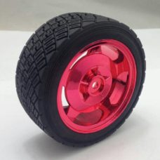 83MM rubber trolley wheel customized width 35MM model airplane flat running tire smart car chassis robot accessories