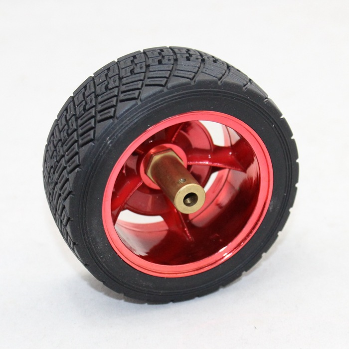 83MM rubber trolley wheel customized width 35MM model airplane flat running tire smart car chassis robot accessories