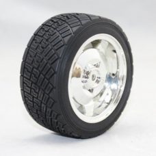 83MM rubber trolley wheel customized width 35MM model airplane flat running tire smart car chassis robot accessories