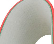 customized green pvc conveyor belt coated red rubber Factory