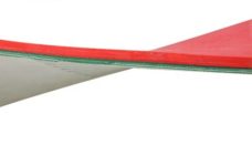2customized green pvc conveyor belt coated red rubber Factory