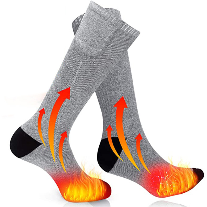 2Electric heating socks unisex one size foot warmer heating socks USB thermostat explosion type warm garter with battery