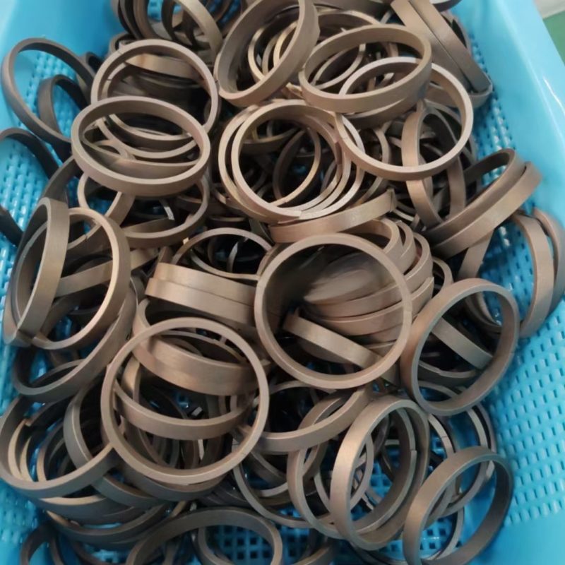 China manufacturers and factory for Teflon PTFE Carbon fiber filled spring energized seal ring for high pressure high temperature seal